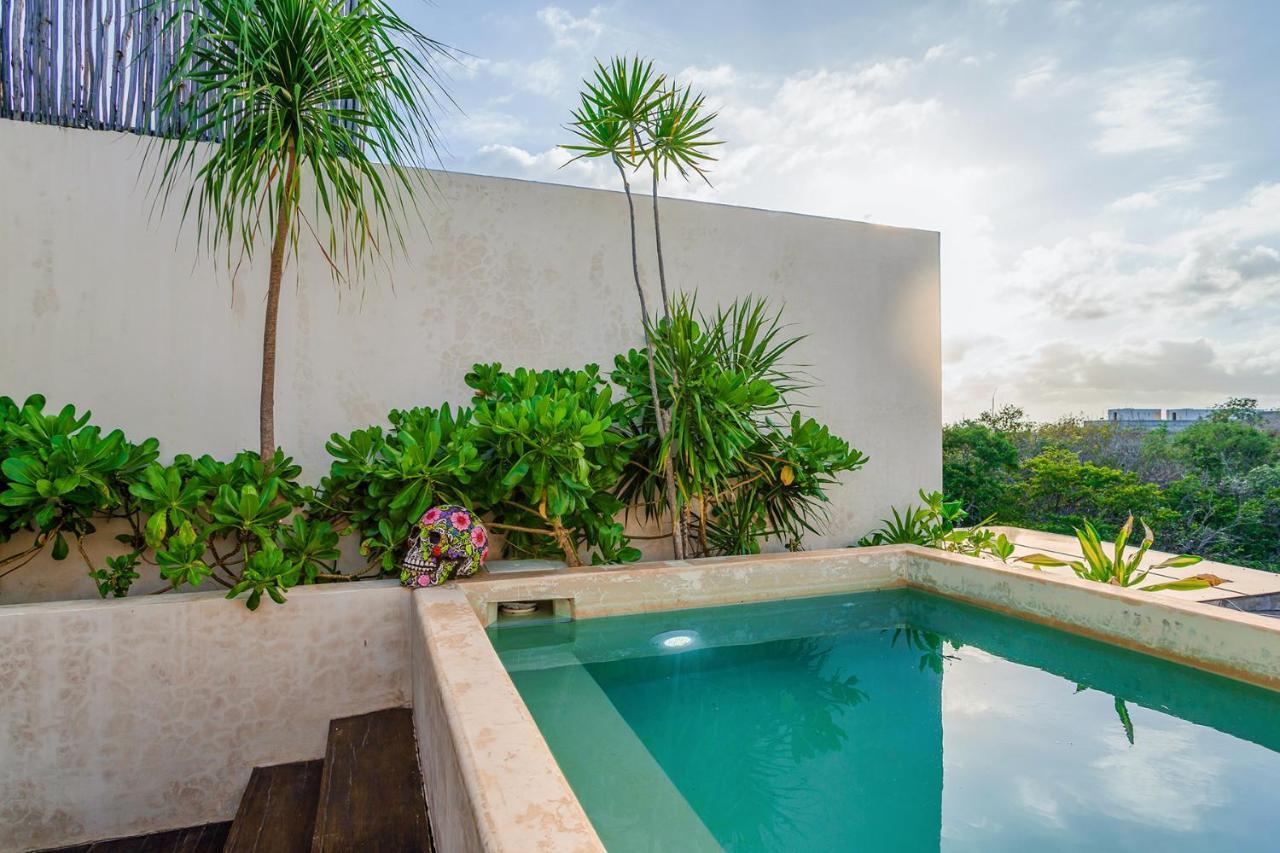 Jungle Luxury In Private Residential Area & Stunning Rooftop By Stella Rentals Tulum Exteriör bild