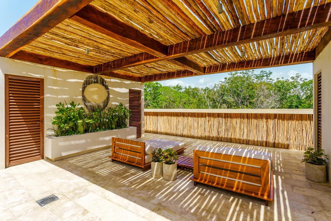 Jungle Luxury In Private Residential Area & Stunning Rooftop By Stella Rentals Tulum Exteriör bild