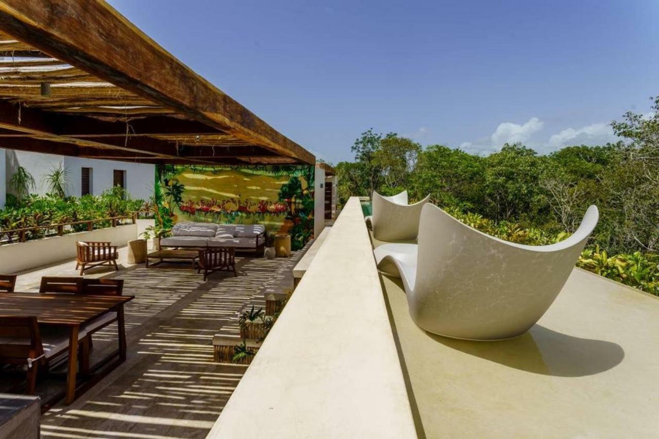 Jungle Luxury In Private Residential Area & Stunning Rooftop By Stella Rentals Tulum Exteriör bild