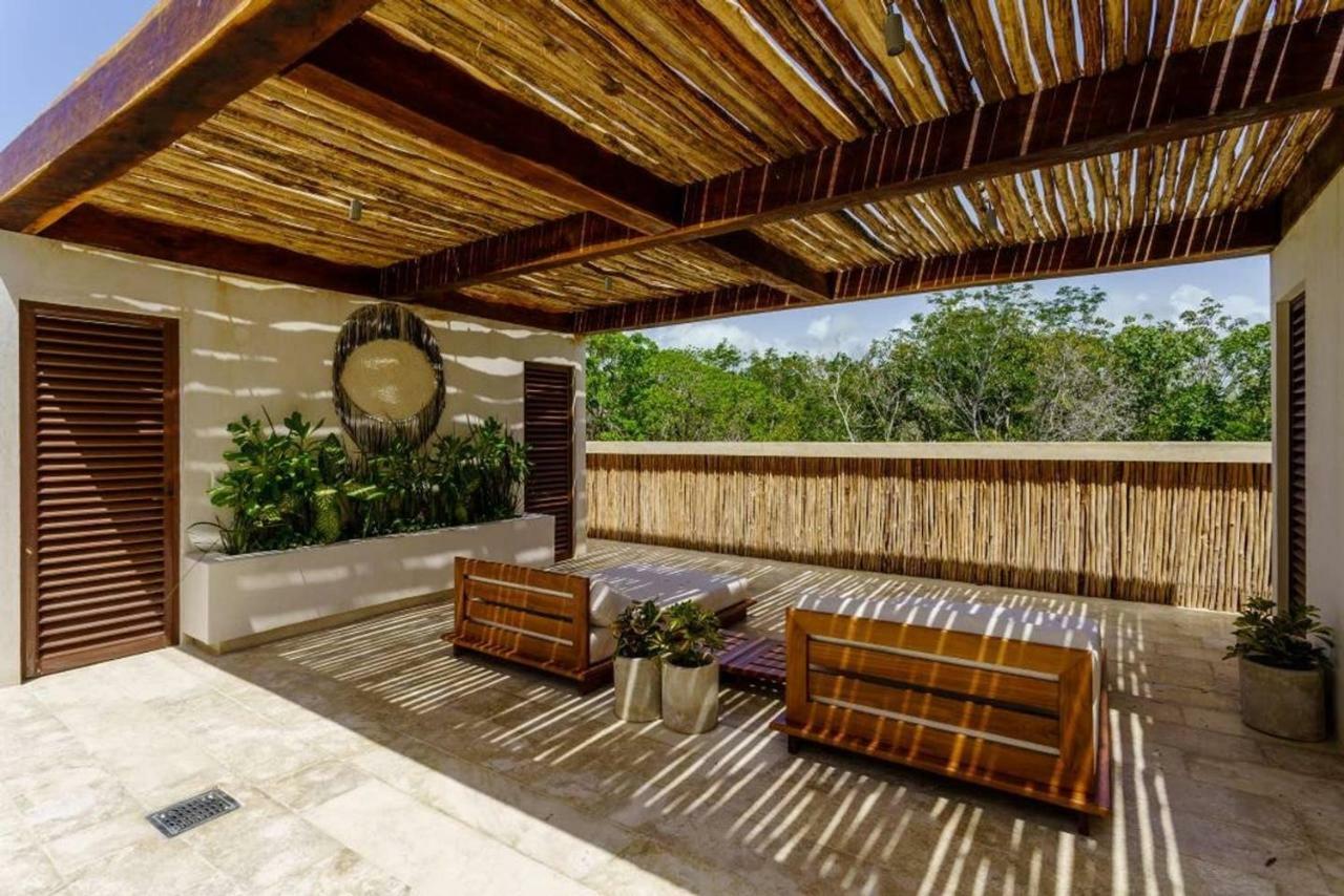 Jungle Luxury In Private Residential Area & Stunning Rooftop By Stella Rentals Tulum Exteriör bild